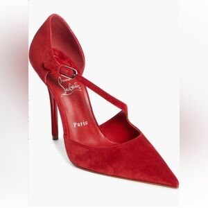 Christian Louboutin Miss Ziggta d'Orsay Lin Fever Sandal Pumps